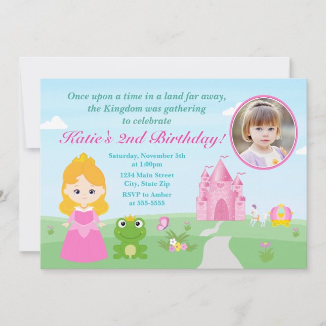 La Princesa Y La Invitación Al Cumpleaños De La Ra (Anverso)