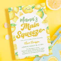 La principal invitación de mamá a Baby Shower Sque