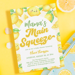 La principal invitación de mamá a Baby Shower Sque