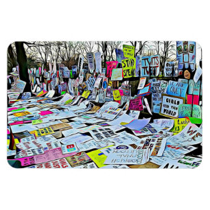 La protesta de marzo de las mujeres firma el imán