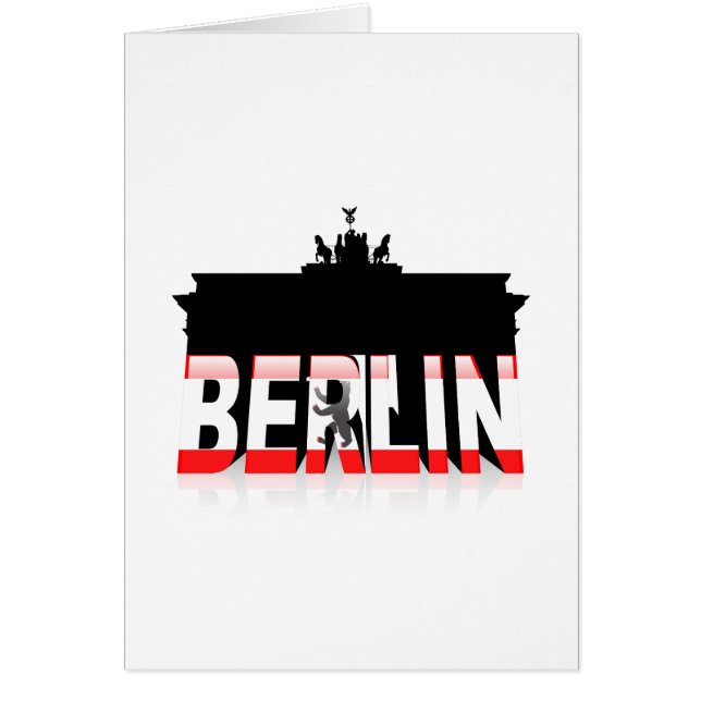 La puerta de Brandeburgo en Berlín (Frente)