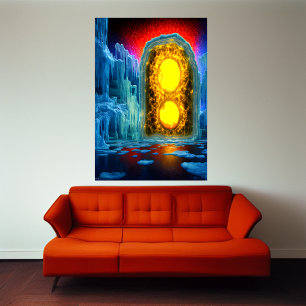 La puerta de enlace al otro lado Poster de arte