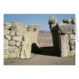 La Puerta del Rey desde las paredes de Hattusas