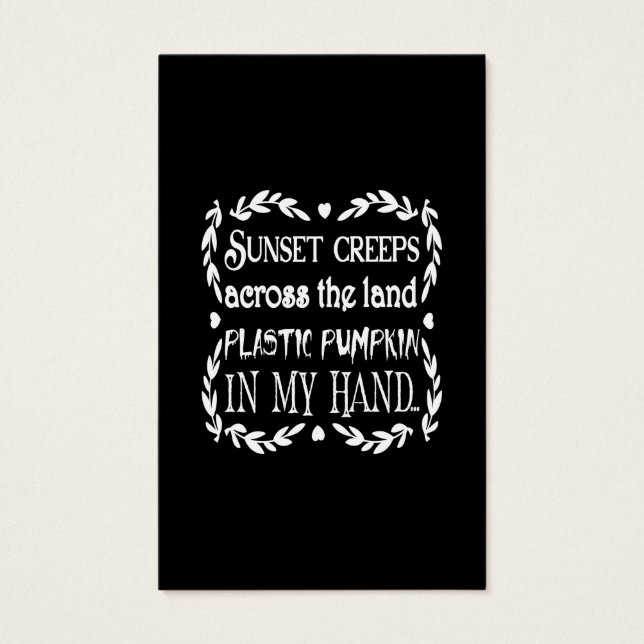 la puesta de sol cruza la calabaza de plástico ter (Anverso)
