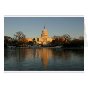 La puesta de sol del Capitolio de los Estados Unid