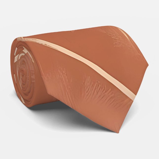 La puesta de sol del desierto inspiró la corbata d (Enrollado)