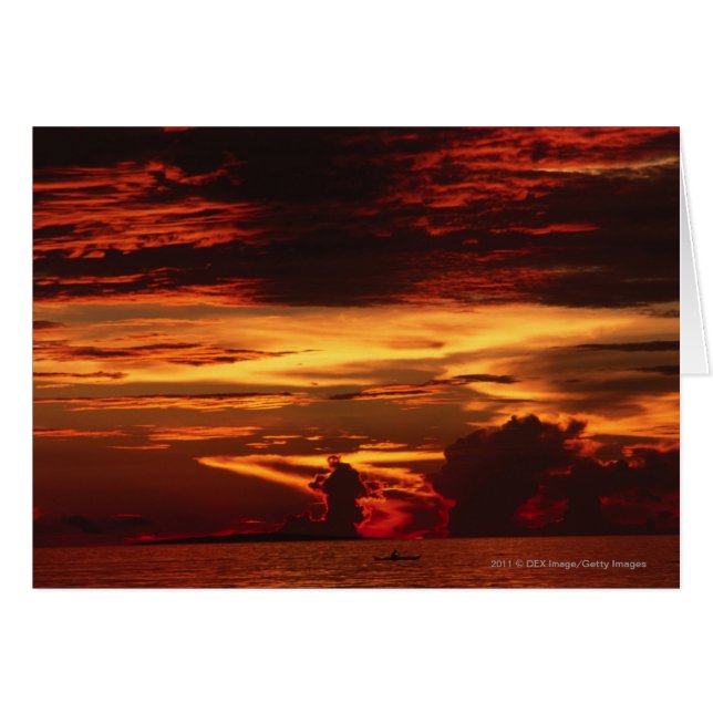 La puesta de sol en el mar (Anverso (Horizontal))