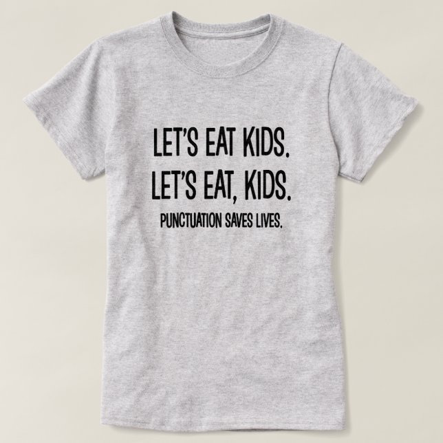 La puntuación ahorra la camiseta divertida de la (Diseño del anverso)
