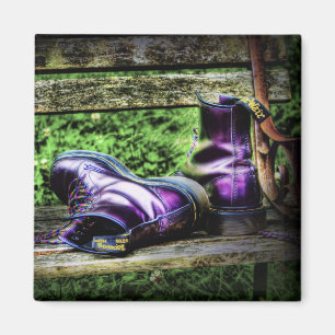 La púrpura patea el imán