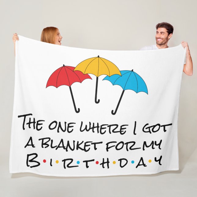 La que me dio una manta para mi cumpleaños (In situ)