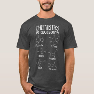 La química es la Molécula de cafeína de camisetas 