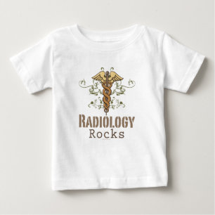 La radiología oscila la camiseta del bebé de la