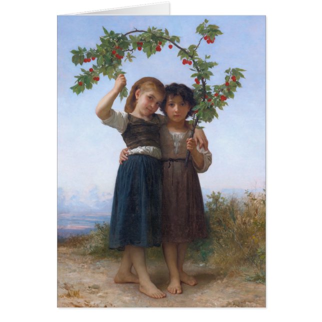 La rama de la cereza por Bouguereau (Frente)