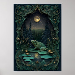 La rana | Arte de los bosques nocturnos