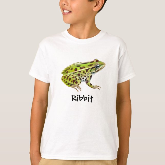 La rana de Ribbit embroma la camiseta (Anverso)