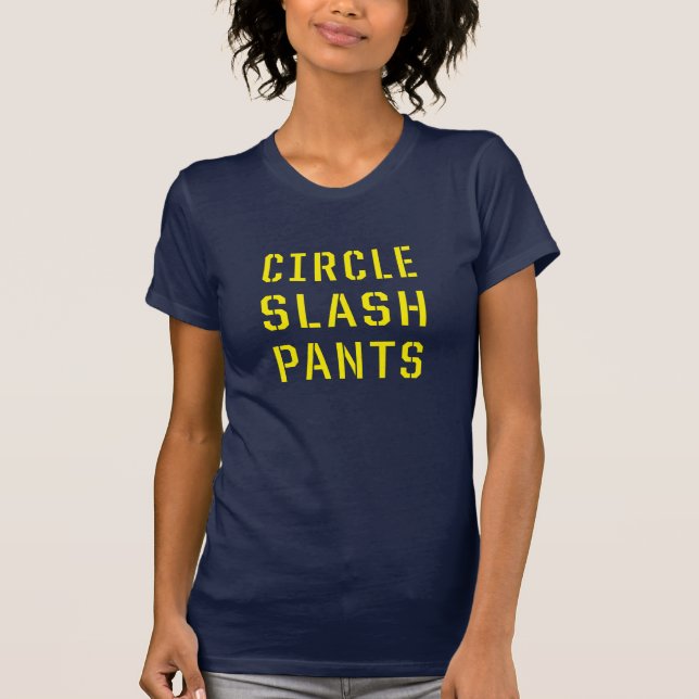 La raya vertical del círculo jadea la camiseta de (Anverso)