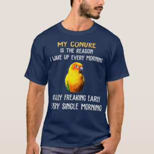 La razón de la camiseta de Sun Conure despierta a 