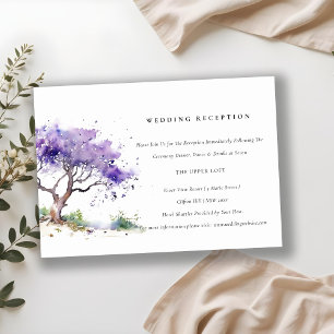 La recepción de la boda del árbol de Jacaranda