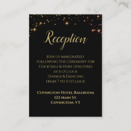 La recepción de la Boda Negra, con un oro brillant