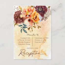 La recepción Marsala Clay & Yellow Bouquet Wedquet