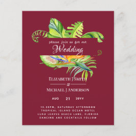 La recepción más barata de las hojas tropicales Bo