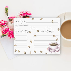 La receta de la ducha de novia del café de amor