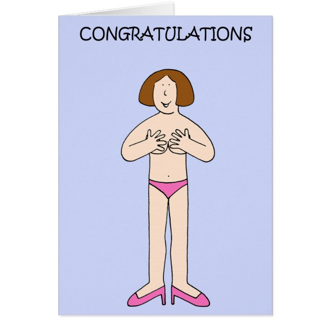 La reconstrucción de la mastectomía felicita a la  (Frente)