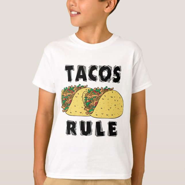 La regla del Tacos embroma la camiseta (Anverso)