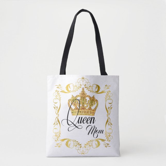 La reina de la corona personalizada Mamá - Bolsa d (Anverso)