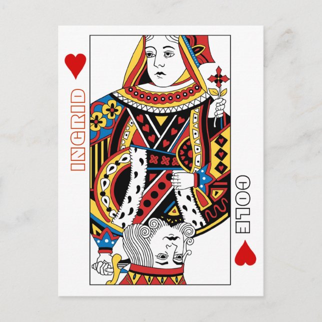 La Reina de las tarjetas de juego y el Rey de los  (Anverso)