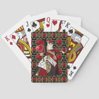 La Reina de los corazones jugando cartas