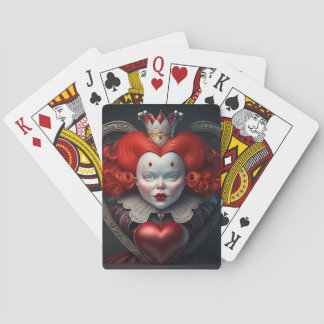 La Reina de los corazones jugando cartas