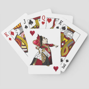 La Reina de los corazones jugando cartas