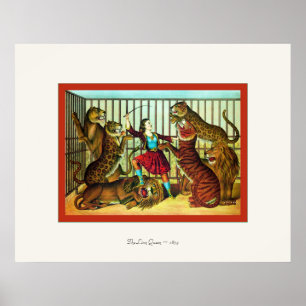 La reina de los leones ~1874 ~ Impresión de Bellas