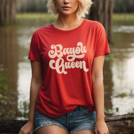 La Reina del Bayou retro Louisiana Cajun Camisa Ch