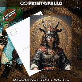 La reina del terror Succubus en la postal del tron