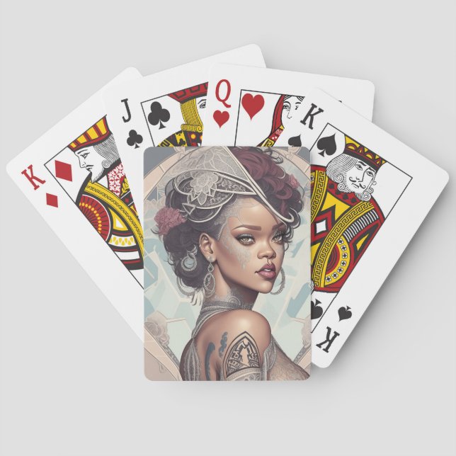 La Reina - Jugando Cartas (Reverso)