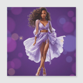 La reina negra afroamericana Melanin Sista Shopp