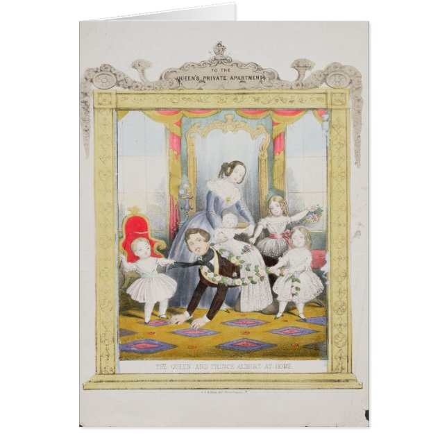 La reina y el Príncipe Alberto en casa (Frente)