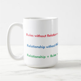 La relación gobierna negro taza del Dos-Tono de 15
