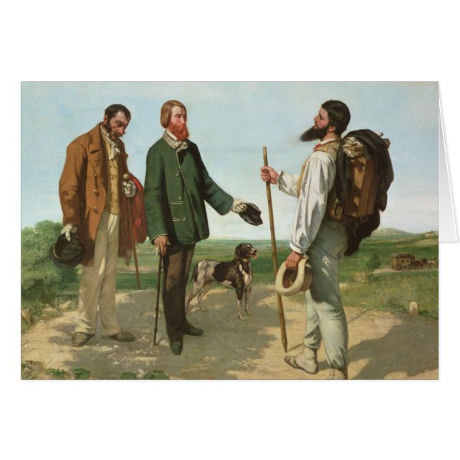La Rencontre, o Monsieur Courbet, 1854 de Bonjour (Anverso (Horizontal))