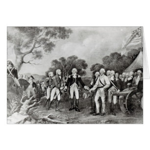 La rendición del general Burgoyne Saratoga