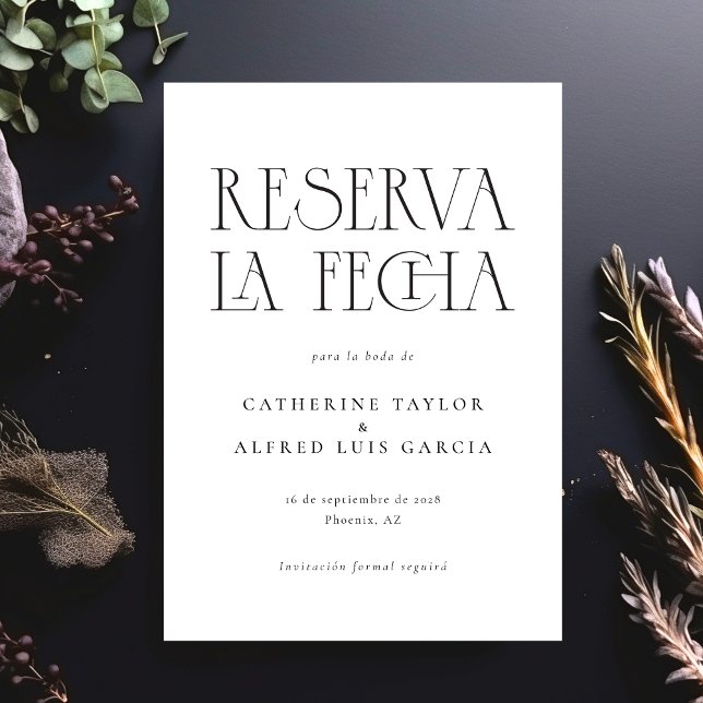 La Reserva La Fecha Boda Español Blanco (Subido por el creador)