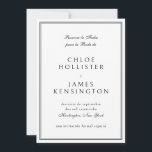 La Reserva La Fecha Elegante Clásico Español<br><div class="desc">Reserva La Mañana Elegante Clásico Español Guardar la Tarjeta de Invitación de Fecha en espanol</div>