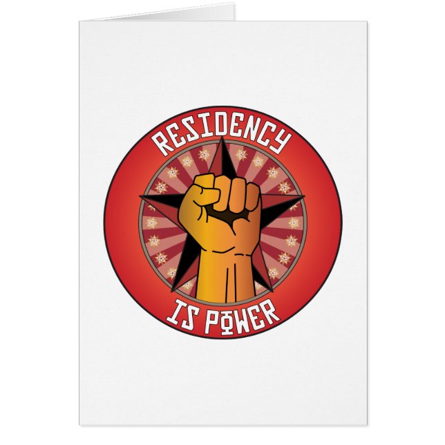 La residencia es poder (Frente)