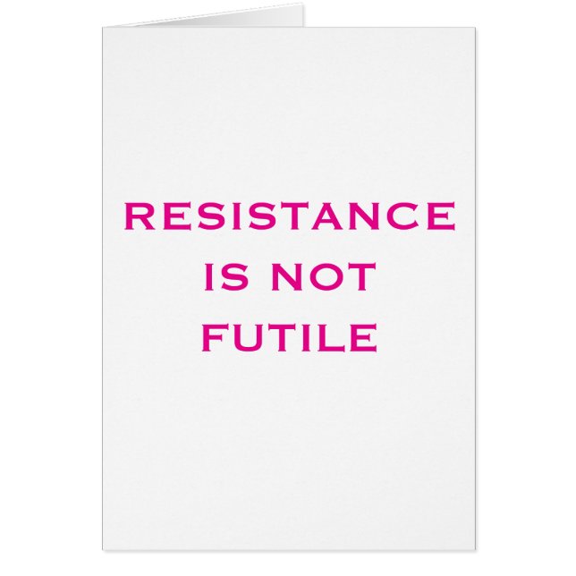 La resistencia NO es inútil (Frente)