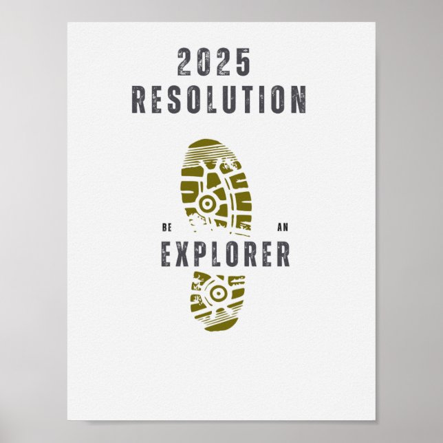 La resolución de Viajes 2025 será un arte de pared (Frente)