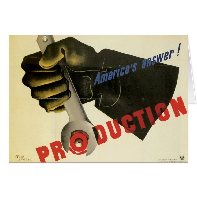 ¡La respuesta de Estados Unidos! Producción (Anverso (Horizontal))