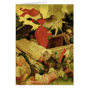 La resurrección, el panel del altar de St Thomas