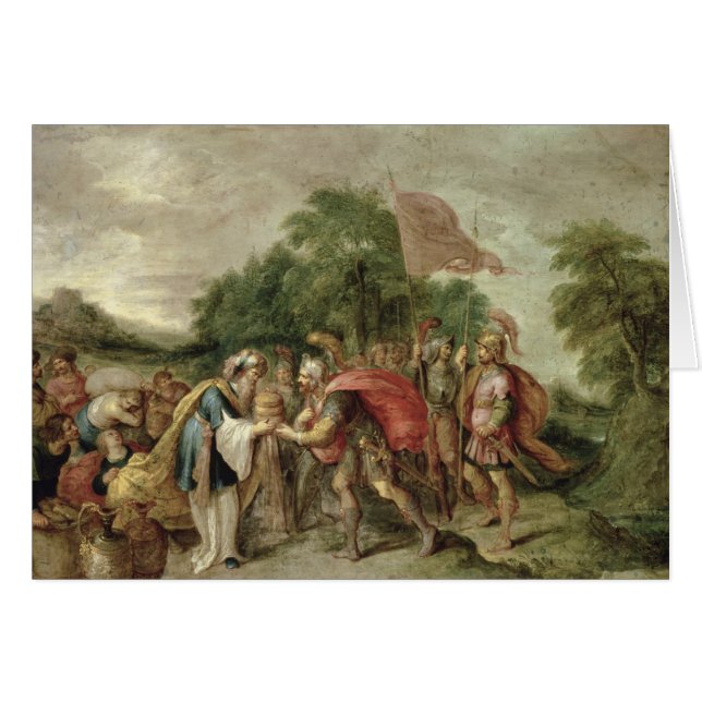 La reunión de Abraham y de Melchizedek (Anverso (Horizontal))